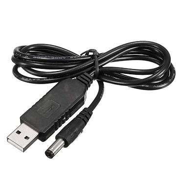 USB–Barrel Jack 5V→12V Gərginlik Yüksəldici Kabel (DC-DC Step-Up) USB