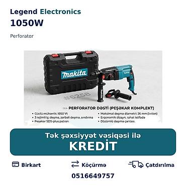 acar yazan: Elan başlığı: Perforator, 1050W Elan mətni: Legend Electronics – — 1