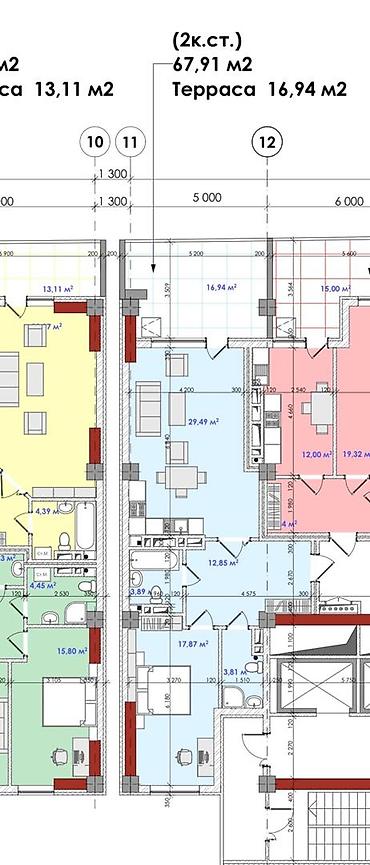 750: 2 комнаты, 85 м², Асанбай мкр Элитка, 2 этаж, ПСО (под самоотделку) — 1