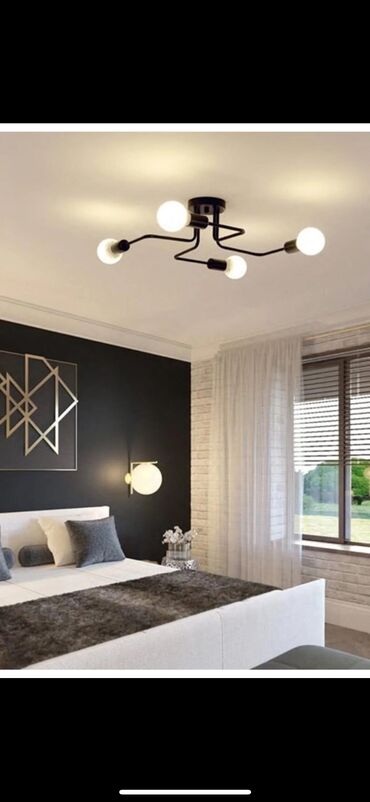listur sumqayıtda: Çılçıraq, 4 lampa, Metal