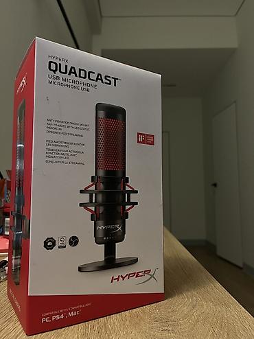 rush wave: Микрофон HyperX QuadCast (USB) - Профессиональный конденсаторный — 1