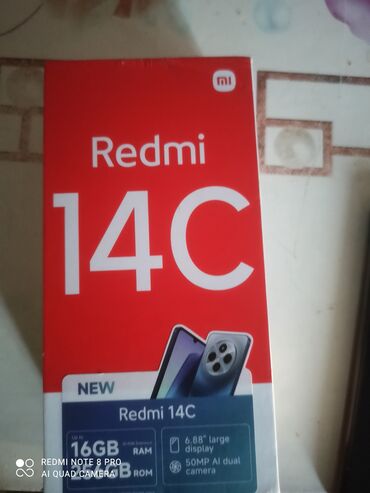 Redmi: Redmi, Redmi 14C, 256 ГБ, цвет - Черный, 2 SIM