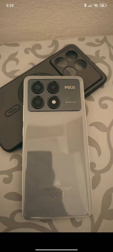 Çəngəllər: Poco X6 Pro 5G, 512 GB, rəng - Boz, Barmaq izi