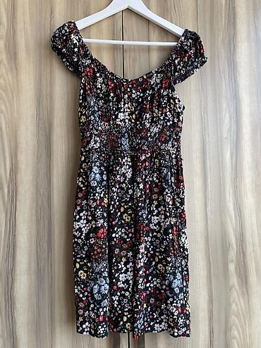 zara mango: Повседневное платье, США, Осень-весна, Длинная модель, Хлопок, Платье-рубашка, M — 8