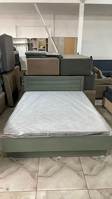 Двуспальные кровати: Двуспальная кровать, Новый, С матрасом, длина - 200 см — 2