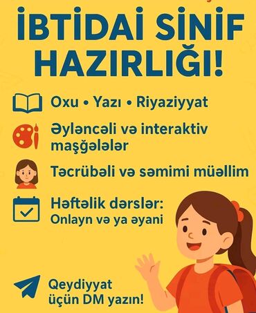 аренда авто ош матиз без залога: Məktəbəqədər və ibtidai sinif hazırlığı, Azərbaycan dili, Əyani