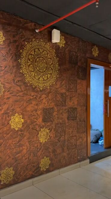 Digər divar panelləri: Xüsusi dekorativ divar boyası və relyef panelləri – Şərq naxışlı — 9