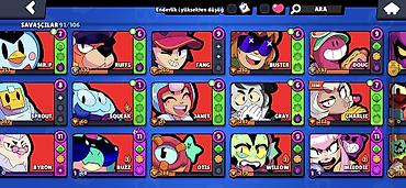Digər: Brawl Stars oyun hesabı - Kupa: 47,601 - Seviyyə: 22, XP 175/950 - — 3
