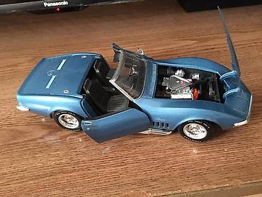 İncəsənət və kolleksiyalar: Kolleksiya üçün die-cast model avtomobil – mavi rəngli klassik — 3