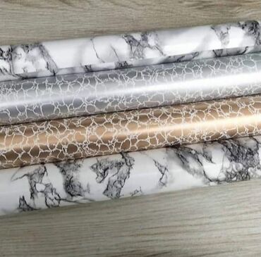 Vinil divar kağızı, oboy: Vinil Divar Kağızları Arxası Özü Yapışqandır. Rulon da 10 metr olur — 6