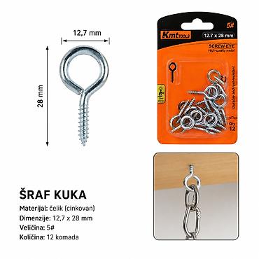 KMT Vijak sa okom 9368329 Opis: Vijak sa okom za široku primenu u