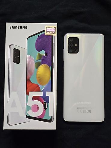 yaddaş kartı: Samsung Galaxy A51, 128 GB, rəng - Ağ, İki sim kartlı — 1