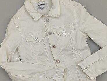 białe t shirty damskie big star: Джинсова куртка жіноча, Pull and Bear, M, стан - Хороший