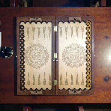 Нарды: Резные деревянные нарды «Muras" - Авторская складная доска с — 4