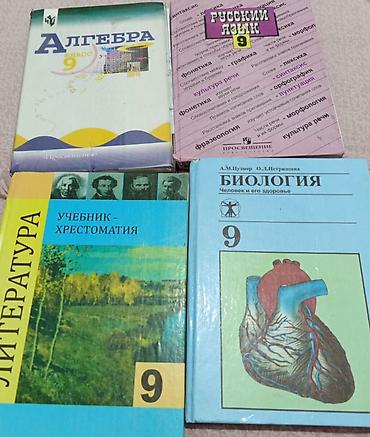 Комплект школьных учебников для 9 класса. В набор входят: - Алгебра