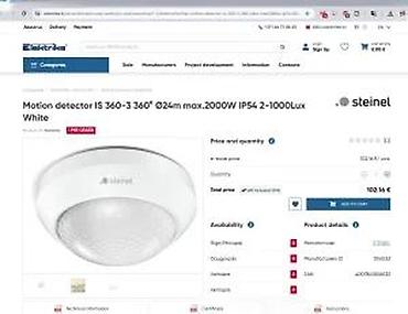 Oprema za video nadzor: Steinel IS 360-3 – plafonski PIR senzor pokreta, 360° - Detekcija — 16