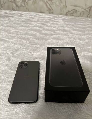 купить ipod nano: IPhone 11 Pro, Колдонулган, 64 ГБ, Space Gray, Коргоочу айнек, Каптама, Куту, 73 %