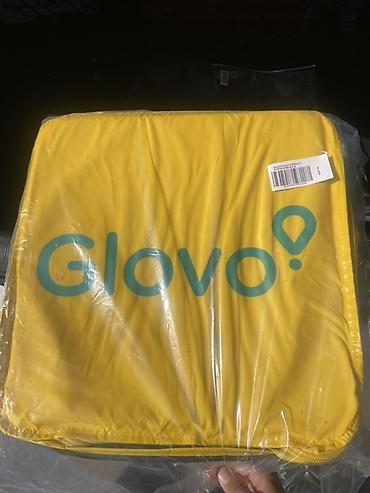 Терморюкзак курьера Glovo (желтый) - Фирменная сумка‑рюкзак для at lalafo.kg Терморюкзак курьера Glovo (желтый) - Фирменная сумка‑рюкзак для