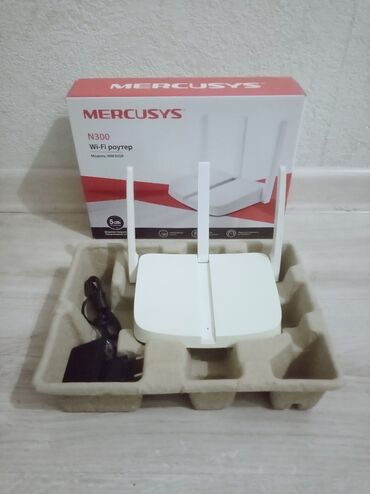 Модемы и сетевое оборудование: Wi-Fi роутер N300 3-антенный Mercusys MW305r v2. Хорошее состояние