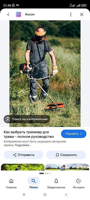 кой бишкек: Чоп чабабыз бензокоса менен кара балтада косим траву бензокосилкой — 1