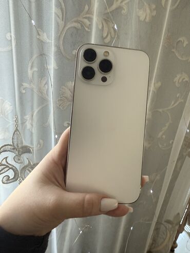 телефон 15000: IPhone 13 Pro Max, Б/у, 128 ГБ, White Titanium, Защитное стекло, Чехол, Коробка, 85 %