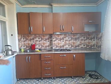 divar ref: Gəncə şəhəri Mətbəx mebel dəsti - Material: ağac fakturalı laminat — 2