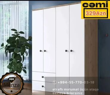 Dolablar: Yeni, Açılan, 4 qapılı Düz dolab, Şifonyer, Rusiya — 3