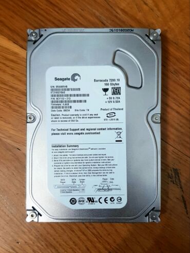 80 gb hard disk: Hard disk Seagate 160gb. İşləyir. Yaxşı vəziyyətdədir
