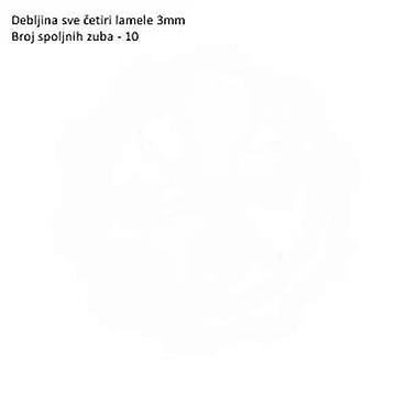 startac: Komplet lamela kvačila za skuter (sa federima i dihtungom poklopca) — 5