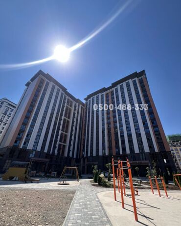 квартира ош долгосрочные: 2 комнаты, 80 м², Элитка, 14 этаж, ПСО (под самоотделку)