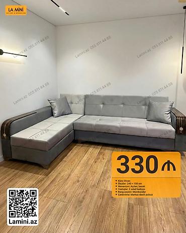 Künc divan – La Mini - Ölçülər: 240 × 150 sm - Mexanizm: Açılan lalafo.az -da Künc divan – La Mini - Ölçülər: 240 × 150 sm - Mexanizm: Açılan