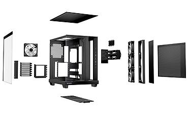 ventilyator su ile: 🔥 Be quiet! Light Base 500 LX Black (BGW85) korpusu tam panoramik — 6