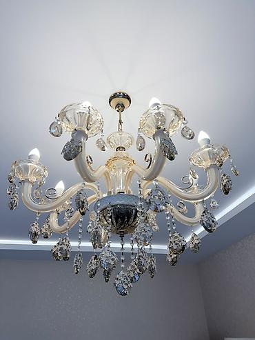 lüstür: Çılçıraq, 8 lampa, Xrustal — 4