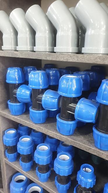 Муфты для соединения труб: Компрессионные фитинги TEBO technics для ПНД труб. В ассортименте — 8