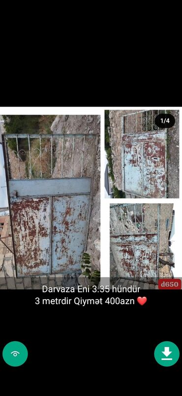 Həyət darvazaları: Darvazalar qapilar şekillerde qiymətler məlumatlar unvan qeyd olunub — 3