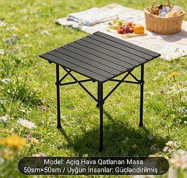 stul piknik: Yeni, Qatlanan, Metal, Kvadrat masa — 2
