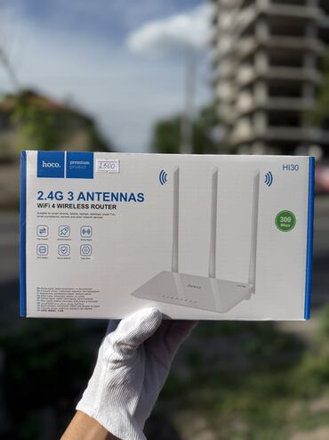 Запчасти и аксессуары для бытовой техники: Роутер Hoco HI30 WiFi4 100Mbps LAN белый 1. Характеристики