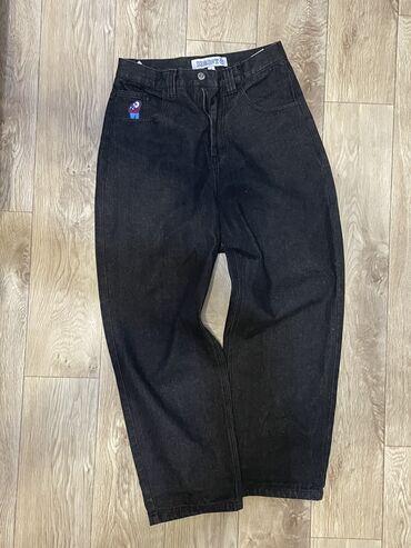 джинсы серые мужские: Джинсы S (EU 36), цвет - Черный