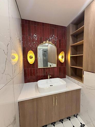 жк бруклин бишкек: 3 комнаты, 80 м², Вефа ТЦ Элитка, 15 этаж, Дизайнерский ремонт — 8