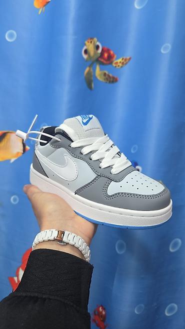 кожанные кеды: Кроссовки Nike оригинал для /подростков, низкий силуэт. - Цвет — 1
