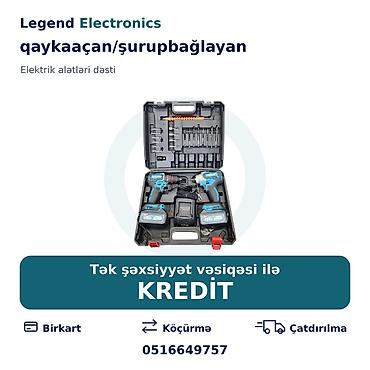 drel desti: Elan başlığı: Akkumulyatorlu elektrik alət dəsti — 1