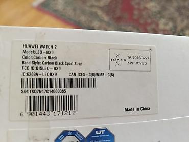 Aksesuarlar: Yeni, Smart saat, Huawei, Аnti-lost, rəng - Qara — 1