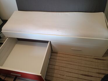 zaštitna ograda za krevet ikea: Single bed, Storage drawer, color - Multicolored