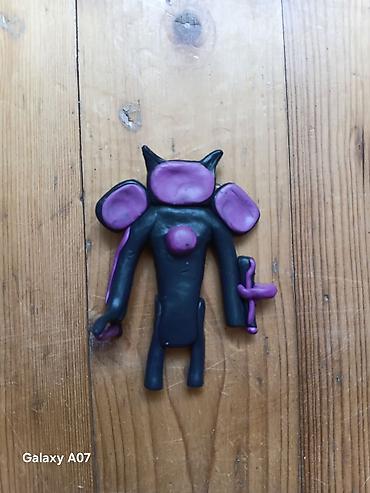 qız oyuncaq: Əl işi plastilindən fiqur - Material: yumşaq plastilin - Rənglər — 1