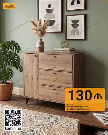 kamod: Komod – La Mini - Ölçülər: Dərinlik 40 sm x Hündürlük 80 sm x Uzunluq — 1