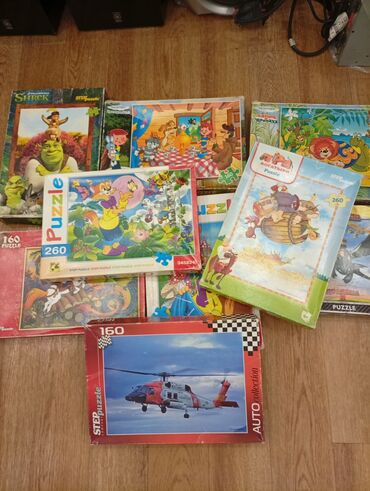 Игрушки: Продаю пазлы б/ у недорого