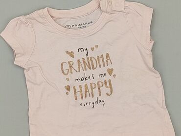 letnia sukienka w kwiaty midi: T-shirt, Primark, 3-6 months, condition - Good