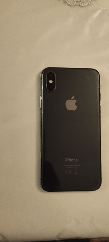 ayfon zəngləri: IPhone X, 64 GB, Qara, Face ID