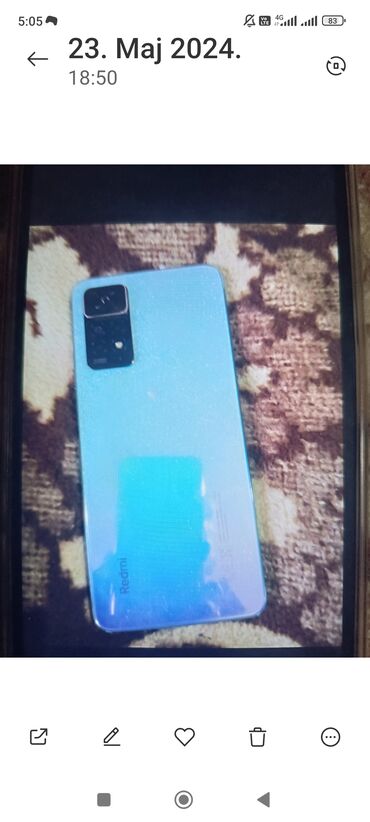 telefoni iphone: Xiaomi Redmi Note 11 Pro, 128 GB, color - Light blue, Fingerprint, Dual SIM cards