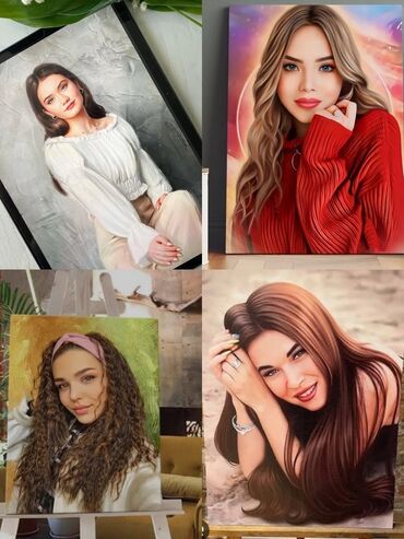 Şəkillər, tablolar: Kətan üzərində dekorativ tablolar - İstəyə uyğun fərdi dizaynlar — 3